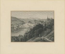 Taborblick, Stahlstich von J. Poppel nach L. Rohbock (1871)