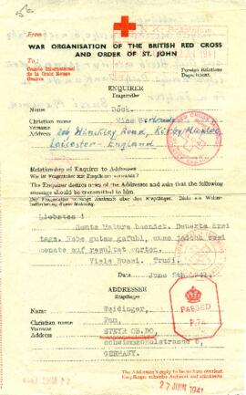 Gertrude an Julie (5.6.1941)