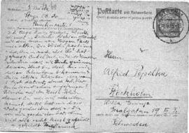 Postkarte aus Steyr (14.9.1939)