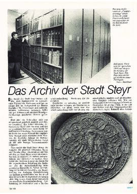 Das Archiv der Stadt Steyr, in: Amtsblatt März 1982, S. 24-25.