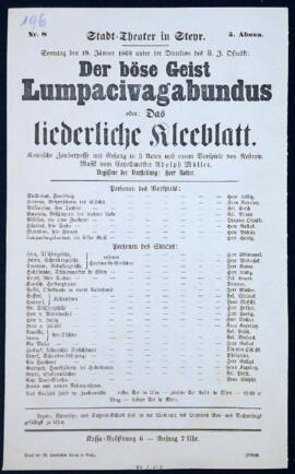 Der böse Geist Lumpacivagabundus (19.1.1868)