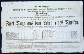 Zwei Tage aus dem Leben eines Fürsten (1.10.1845)