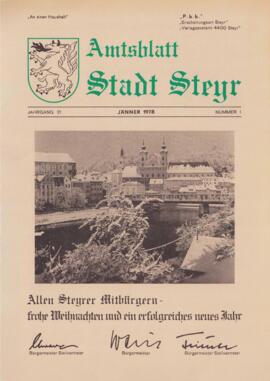 Amtsblatt Jg. 21/Nr. 1: Jänner 1978