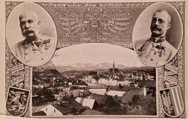 Postkarte zur Jubiläumsausstellung, stark vergrößert (1908)