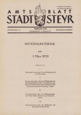 Amtsblatt Jg. 13/Sondernummer: Februar 1970