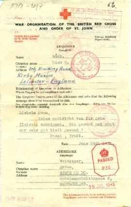 Gertrude an Julie (24.6.1941)