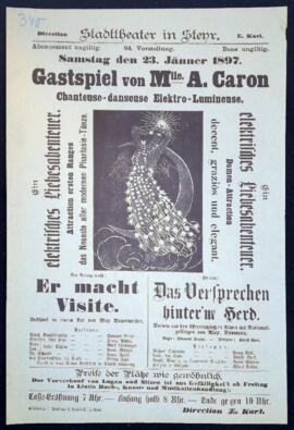 Gastspiel von Madmoiselle A. Caron (23.1.1897)