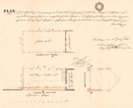 Handel-Mazzetti- Promenade 8: Einreichplan, Errichtung eines Stadels, Plan von Karl Hueber (21.08...