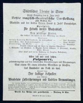 Die Heirath durchs Wochenblatt (6.6.1857)