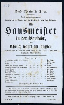 Ein Hausmeister in der Vorstadt (o.J.)