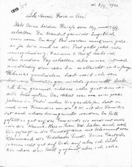 Brief aus Steyr (2.3.1940)