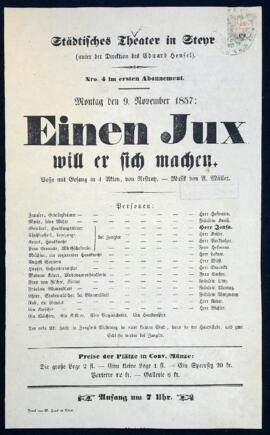 Einen Jux will er sich machen (9.11.1857)