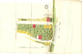 Bergerweg: Grundverkauf an Vinzenz Mayr zwecks Errichtung einer Lände, Lageplan mit ursprüngliche...