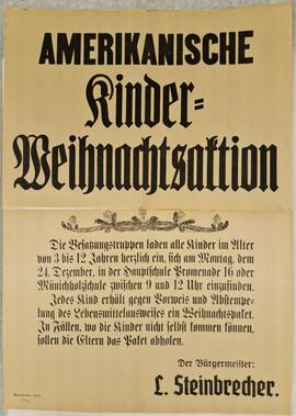 Amerikanische Kinder-Weihnachtsaktion (24.12.1945)