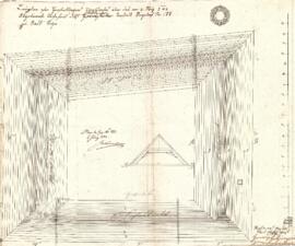 Wolferner Straße 10: Dachausmittlung nach Brand, Plan von Karl Stohl u. Georg Holzinger (24.05.1842)