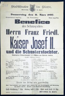 Kaiser Josef II. und die Schusterstochter (11.3.1897)
