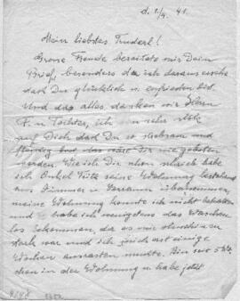 Brief aus Steyr (1.4.1941)