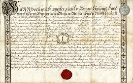 Zeichenbrief für Anton Pfeffer für das Zeichen "Zepter" (13.3.1780)