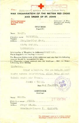 Gertrude an Julie (20.5.1940)