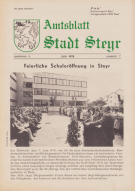 Amtsblatt Jg. 21/Nr. 7: Juli 1978