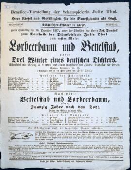 Lorbeerbaum und Bettelstab, oder Drei Winter eines deutschen Dichters (18.12.1847)