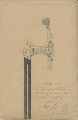 Zeichnung der oberen Hälfte (18. Jänner 1926)