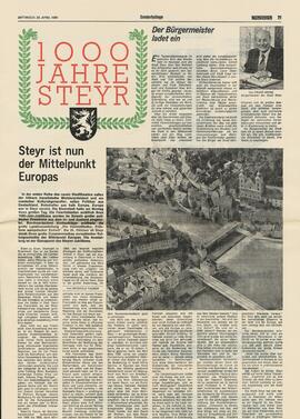 Sonderbeilage der OÖ Nachrichten: &quot;1000 Jahre Steyr&quot; (23.4.1980)