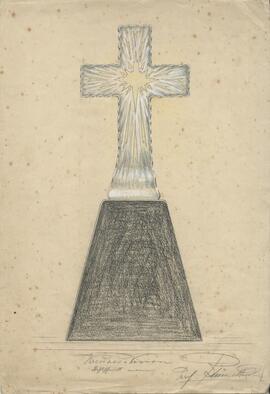 Entwurfzeichnung "Kreuzes-Vision" (o. J.)