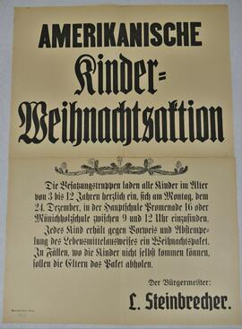 Amerikanische Kinder-Weihnachtsaktion (24.12.1945)