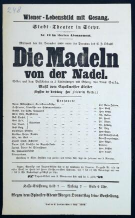 Die Madeln von der Nadel (30.12.1868)