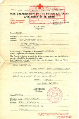 Gertrude an Julie (5.6.1940)