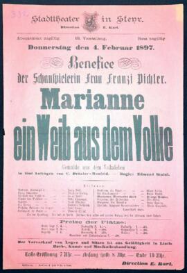 Marianne ein Weib aus dem Volke (4.2.1897)