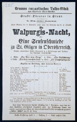 Die Walpurgis-Nacht (2.11.1868)