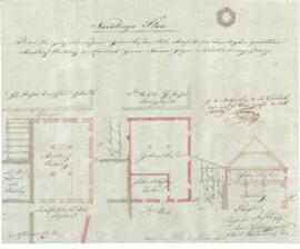 Haratzmüllerstraße 6: Errichtung eines zweigeschossigen Stallgebäudes, Plan von Karl Hueber Junio...
