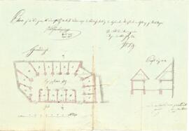 Wiederaufbau der durch Feuer zerstörten Fleischbänke am Ölberg (1824)