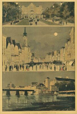 Holzstich "Von der Ausstellung in Steyr" (1884)