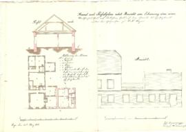 Leopold Werndl-Straße: Errichtung eines neuen Mauthauses, Plan von Joh. Benninger (15.05.1846)