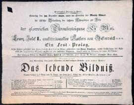 Das lebende Bildni&szlig; (30.12.1848)