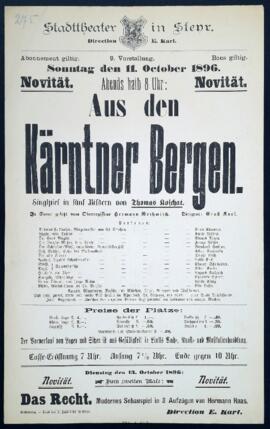 Aus den Kärntner Bergen (11.10.1896)