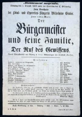 Der B&uuml;rgermeister und seine Familie (1.12.1863)