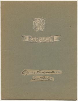 Philipp, Hans: Linolschnitt vom Werndl-Denkmal (1930er/40er?)