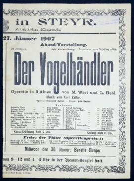Der Vogelh&auml;ndler (27.1.1907)