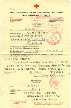 Gertrude an Julie (18.6.1940)