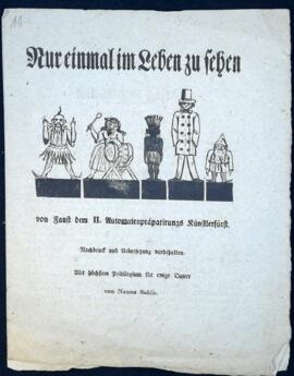 Nanna Sahib: Von Faust dem II. Automatenpräparirungs Künstlerfürst (o.J.)