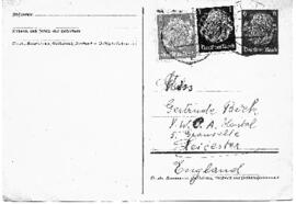 Postkarte aus Steyr (17.8.1939)