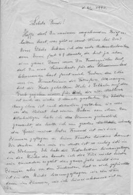 Brief aus Steyr (3.11.1940)