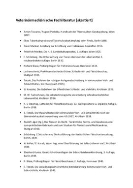 Fachliteratur (1898-1987)