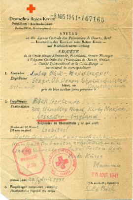 Julie an Gertrude (29.7.1941)