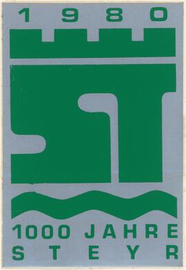 Aufkleber zum Jubiläum 1000-Jahre-Steyr, groß