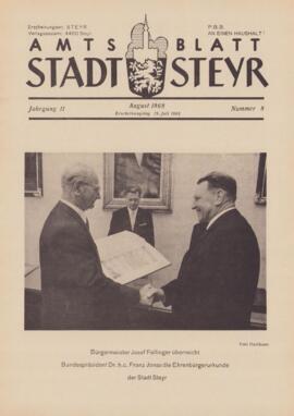 Amtsblatt Jg. 11/Nr. 8: August 1968